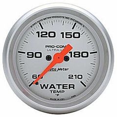 Auto Meter : 4369 : 2 1/16" - Ultra Lite - Water Temperature - 60 - 210 Deg F