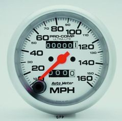 Auto Meter : 4493 3 3/8" Ultra-Lite - Speedometer - Mechanical - In-Dash - 160 MPH