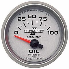 Auto Meter : 4927 : 2 1/16" - Ultra Lite II - Oil Pressure - 0-100 psi