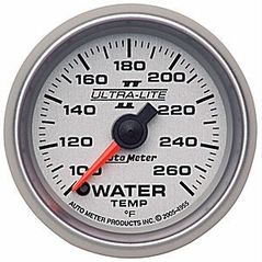 Auto Meter : 4955 : 2 1/16" - Ultra Lite II - Water Temperature - 100 - 260 deg. F