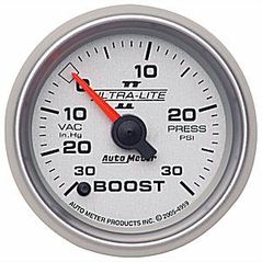 Auto Meter : 4959 : 2 1/16" - Ultra Lite II -  Boost / Vacuum - 30 In Hg.-Vac./30 PSI