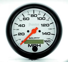 Auto Meter : 5888 3 3/8" Phantom - Speedometer - Electric - In-Dash - Programmable - 160 MPH
