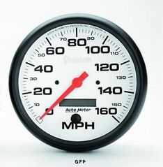 Auto Meter : 5889 5" Phantom - Speedometer - Electric - In-Dash - Programmable - 160 MPH