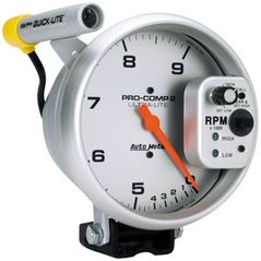 Auto Meter : 6854 5" Ultra-Lite - Tachometer - Dual Range -  Pedestal Mount - 9,000 RPM