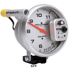 Auto Meter : 6855 5" Ultra-Lite - Tachometer - Dual Range -  Pedestal Mount - 11,000 RPM