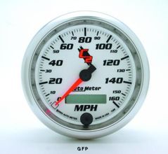 Auto Meter : 7288 3 3/8"  C2 Series - Speedometer - Electric - Full Sweep -  In-Dash -  160 MPH