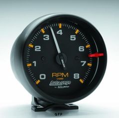 AutoGage : 2300 3 3/4" Tachometer -  8,000 RPM - Black