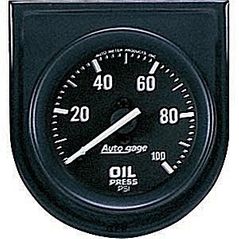 AutoGage : 2332 2 1/16" Oil Pressure Gauge -  Mechaincal - 0-100 PSI
