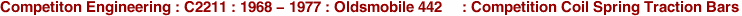 Competiton Engineering : C2211 : 1968 - 1977 : Oldsmobile 442     : Competition Coil Spring Traction Bars