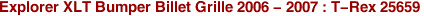 Explorer XLT Bumper Billet Grille 2006 - 2007 : T-Rex 25659