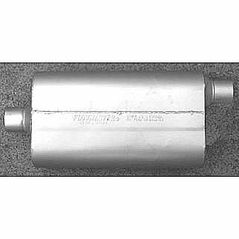 Flowmaster : 54032-12 : Inlet : 4.00" center - Outlet : 4.00" side : 30 Series Delta Force Race Muffler