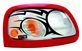 G T Styling : 961958 : 1995 - 1999 : Chevrolet Cavalier     : Probeam Head Light Cover - Tribal