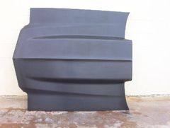 Glasstek : H1101 : 1970 - 1972 : Chevrolet Chevelle     : Hood - Pin on - Cowl Induction - 4 Inch