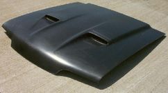Glasstek : H9013 : 1987 - 1993 : Ford Mustang     : Hood - Bolt on - "Mach 1 Style"