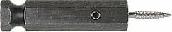 Tire Service Central : 18240A :Carbide, diamond cut burr, 1/8" tire dressing tool with adapter