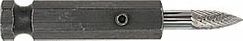 Tire Service Central : 18241A :Carbide, diamond cut burr, 1/4" tire dressing tool with adapter