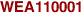 WEA110001