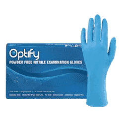 (In-Stock) 8X  Blue Nitrile Exam Gloves 8 Mil