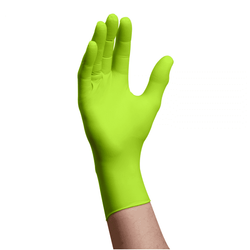 (In-Stock) 6X Green Nitrile Exam Gloves, 6 Mil Strength
