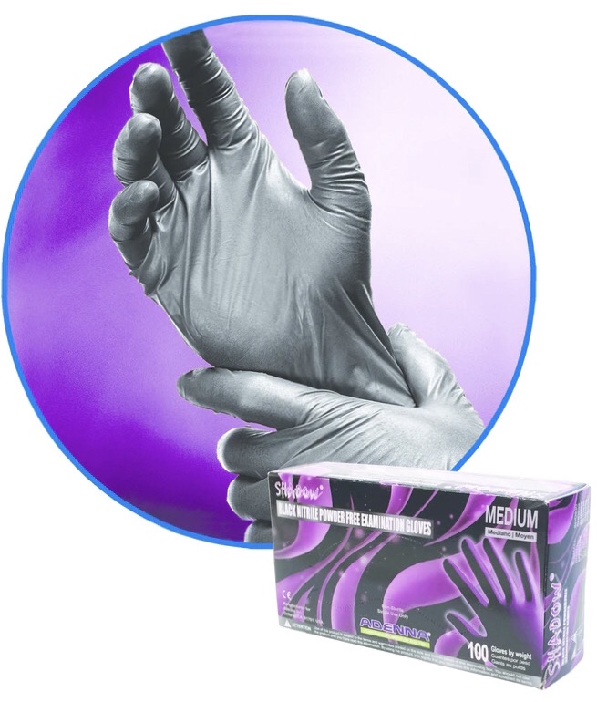 Emerald 6X Black Nitrile Exam Gloves 6 Mil