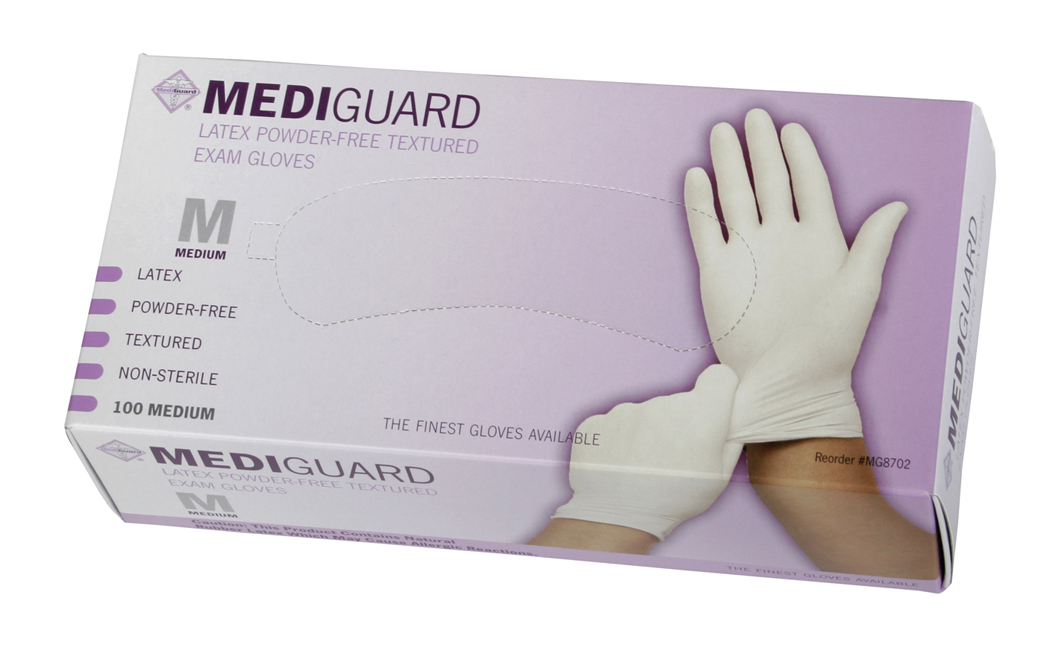 MediGaurd Powder Free Latex Exam Gloves