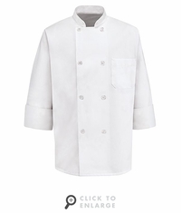0403 Eight Pearl Button Chef Coat