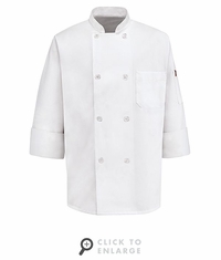 0413 Eight Pearl Button Chef Coat