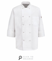 0415 Ten Pearl Button Chef Coat