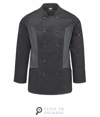 053WCH Women's Charcoal Deluxe Airflow Chef Coat