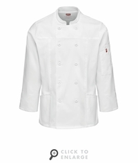 053WWH Women's White Deluxe Airflow Chef Coat