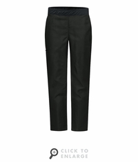 0P1WBK Women's Black Straight Fit Airflow Chef Pant