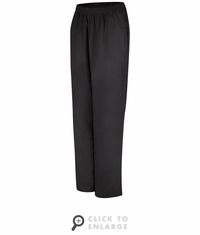 2P11BK Women's Black Easy Wear Poplin Slack