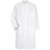 Red Kap 4004WH White Gripper-Front Butcher Frock with Interior Pocket