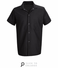 5020 Gripper-Front Short Sleeve Cooks Shirt|2 Colors