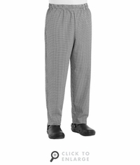 5360BW Black&White Check Baggy Chef Pant