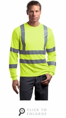 ANSI Class 3 Long Sleeve Snag-Resistant Reflective T-Shirt. CS409