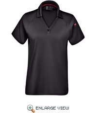 Black Women's Cooling Stretch Jersey Polo