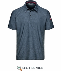 Blue Heather Men's Cooling Stretch Jersey Polo