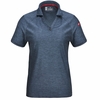 Blue Heather Women's Cooling Stretch Jersey Polo