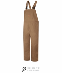 Bulwark BLF8BD Men's Heavyweight Excel FR ComforTouch Unlined Duck Bib Overall CAT-2