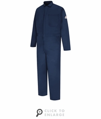 Bulwark CEC2NV Men's Navy Midweight Excel FR Classic Coverall CAT-2