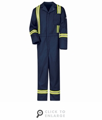 Bulwark CECT Men's Classic EXCEL FR Coverall with Reflective Trim CAT-2