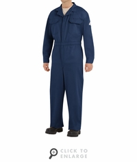 Bulwark CED2NV Men's Midweight Navy Excel FR Deluxe Coverall CAT-2