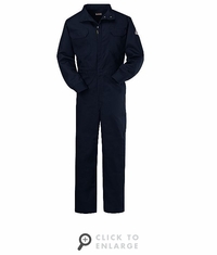 Bulwark CLB2NV Men's Navy Lightweight Excel FR ComforTouch Premium Coverall CAT-2