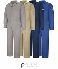Bulwark CLD4 Men's Lightweight Excel FR ComforTouch Deluxe Coverall CAT-2|4 Colors