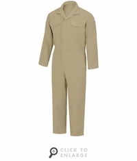 Bulwark CMD6KH Men's Khaki COOLTOUCH-2 Deluxe Contractor Coverall CAT-2