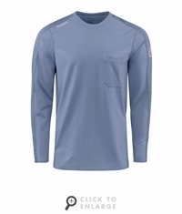 Bulwark FR Men's Flex Knit Tee - Light Blue