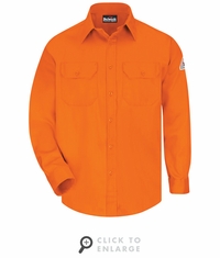 Bulwark FR SLU8OR Men's Orange Uniform Shirt CAT-2