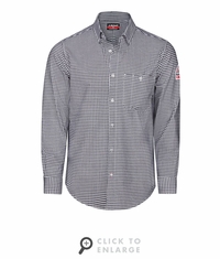 Bulwark FR STG2NV Flex Knit Button Down Shirt - CAT2