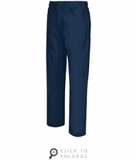 Bulwark PLJ6NV Men's Navy Loose Midweight Canvas FR Jean CAT-2